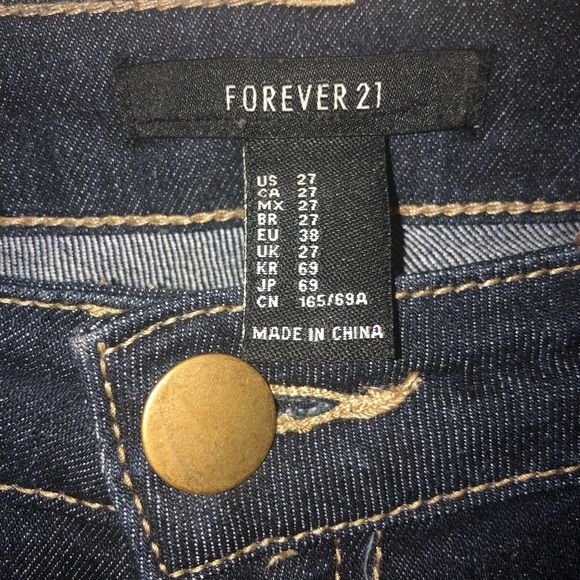 Forever 21 Dark Blue Skinny Jeans - Picture 4 of 5